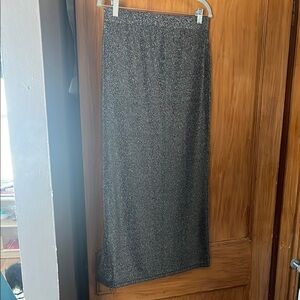 Gray Maxi Pencil Skirt for Work